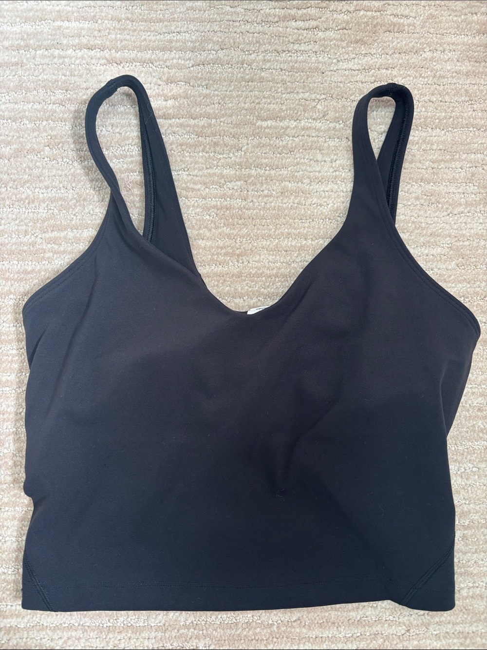 lululemon athletica Black V-Neck Supportive Sports Bra